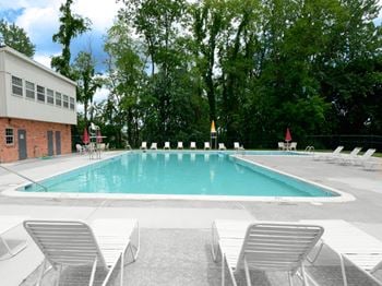 Pool with chairs